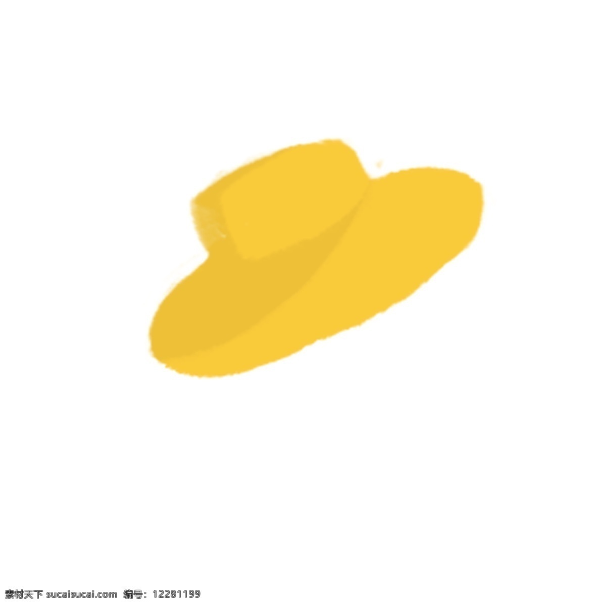 卡通 黄色 遮阳帽 黄色帽子 帽子 帽子图标 卡通插图 创意卡通下载 插图 png图下载