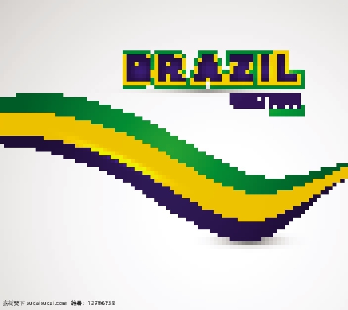 孤立 波 矢量 背景 巴西 国旗 绿色条纹 黄色条纹 蓝色条纹 白色