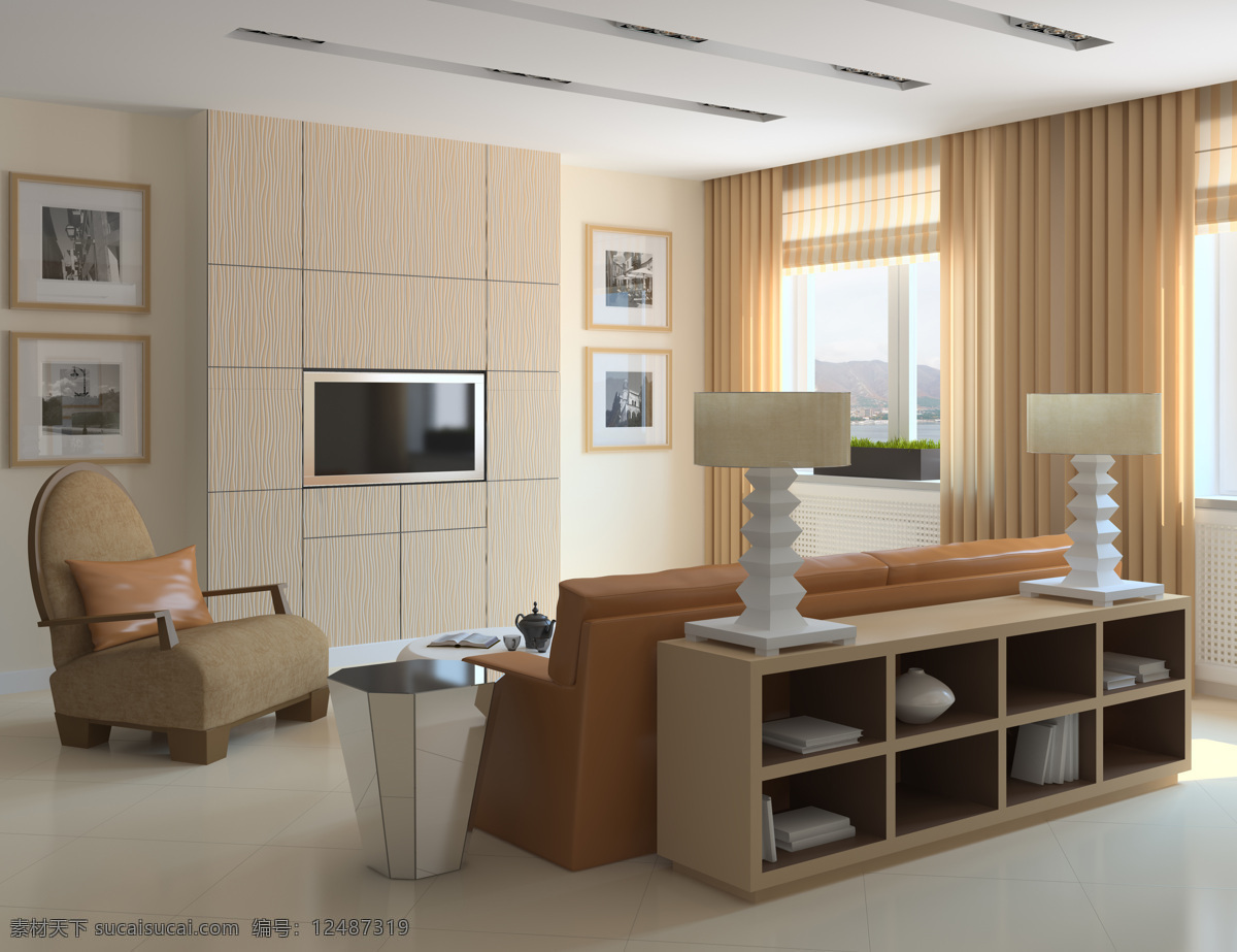 3d 模型 客厅装饰 模型素材 室内装饰 室内装饰设计 max 灰色