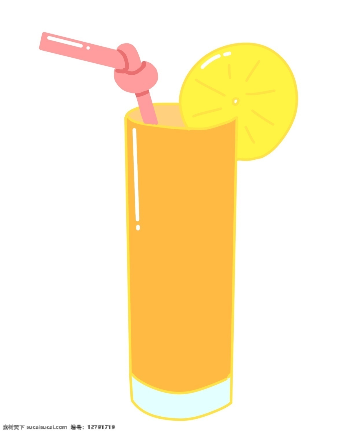 一杯黄色橙汁 橙汁 水果汁 橙子汁