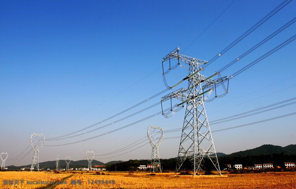 紧凑型 双回 路 线路 电网 电力 电力塔 铁塔 国网 供电 工业生产 现代科技