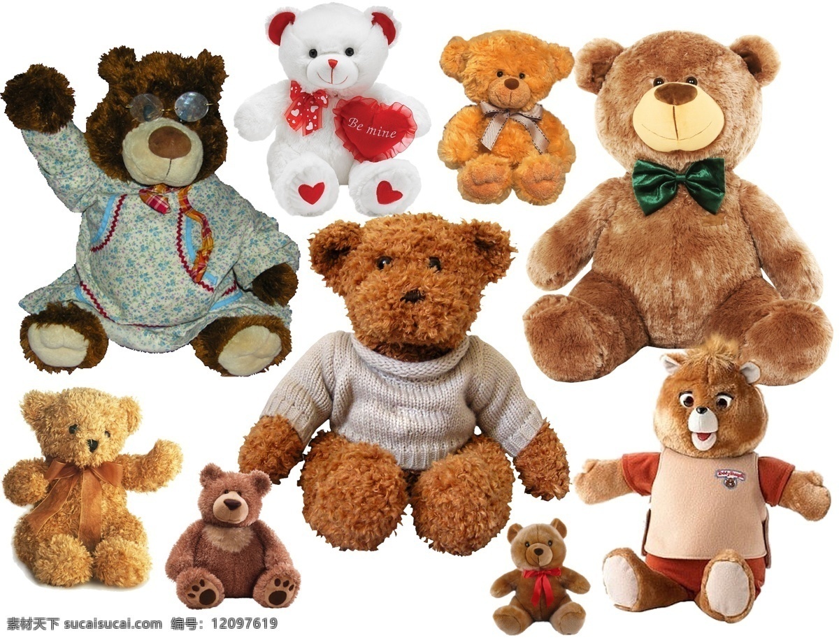 熊 可爱小熊 抱抱熊 公仔 毛绒玩具 布娃娃 爱心熊 灰熊 棕熊 家居摆设 玩偶 分层