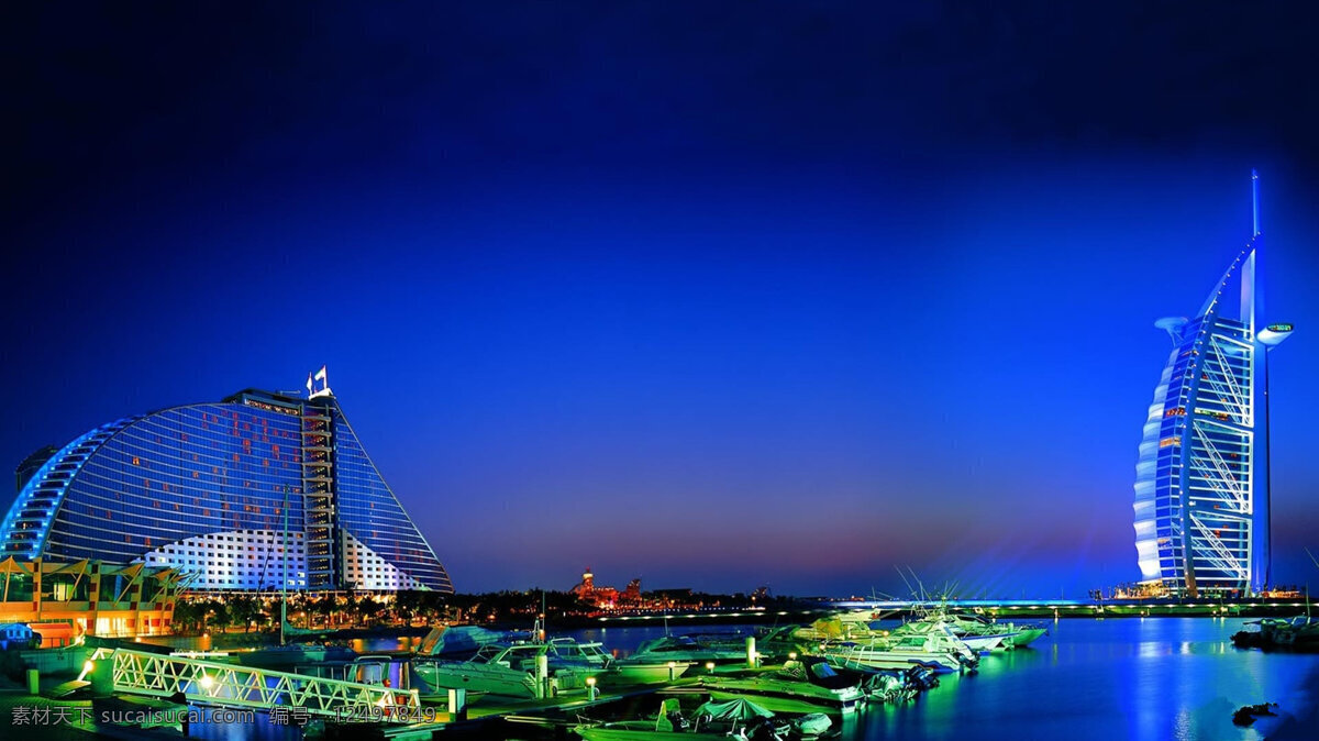 旅游 城市 阿联酋 阿拉伯 摩天大楼 迪拜全景 迪拜城市 建筑 全景