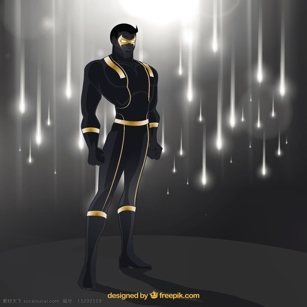 强大 超级 英雄 人物 正义 力量 保护 服装 披肩 强大的保护 灰色