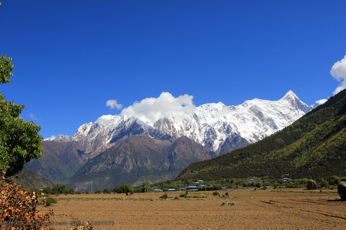 远眺 南迦巴瓦峰 西藏 林芝 雅鲁藏布江 大峡谷 雪山 自然景观 自然风景