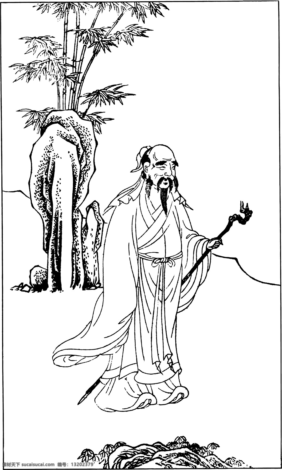 古版画 教化类 人物画 矢量 格式 eps格式 设计素材 古版画篇 版画专辑 矢量图库 白色