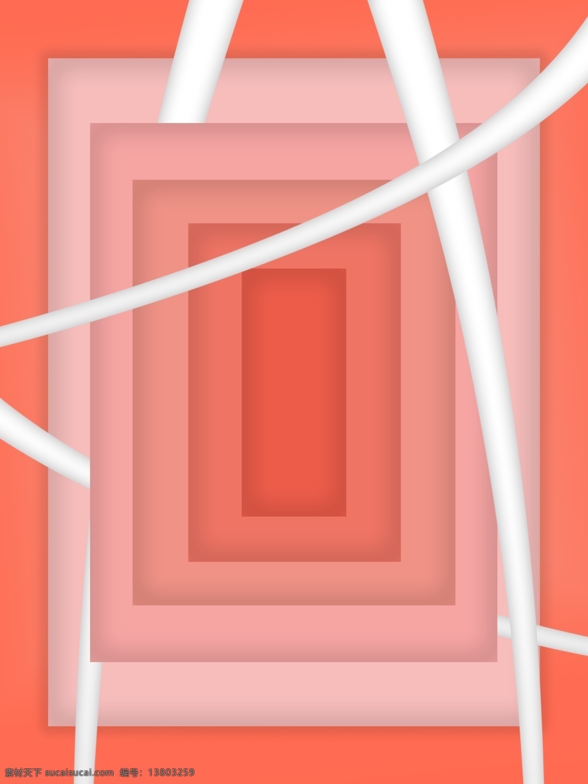 渐变 叠放 长方形 3d 效果 背景 3d效果