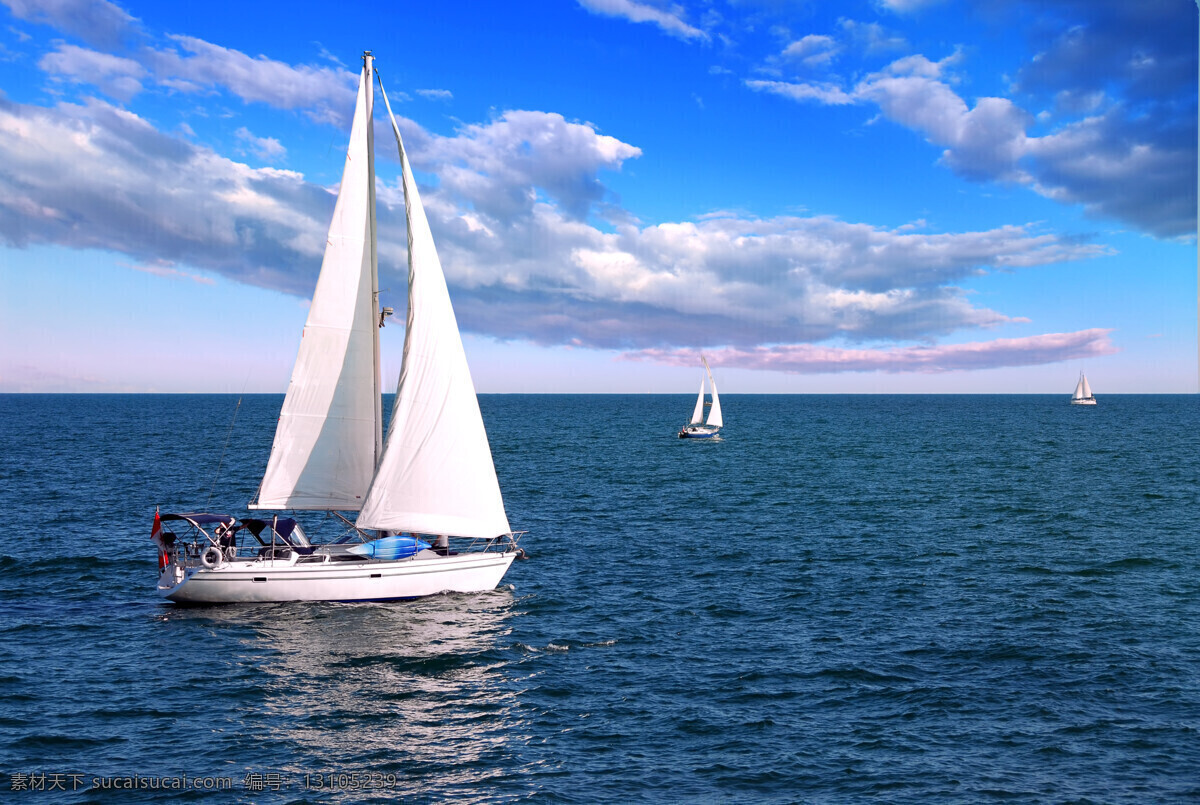 帆船 大海 海景 海洋 蓝天 白云 船只 船舶 航海 航行 扬帆远航 旅行 壁纸 汽车 交通工具 现代科技