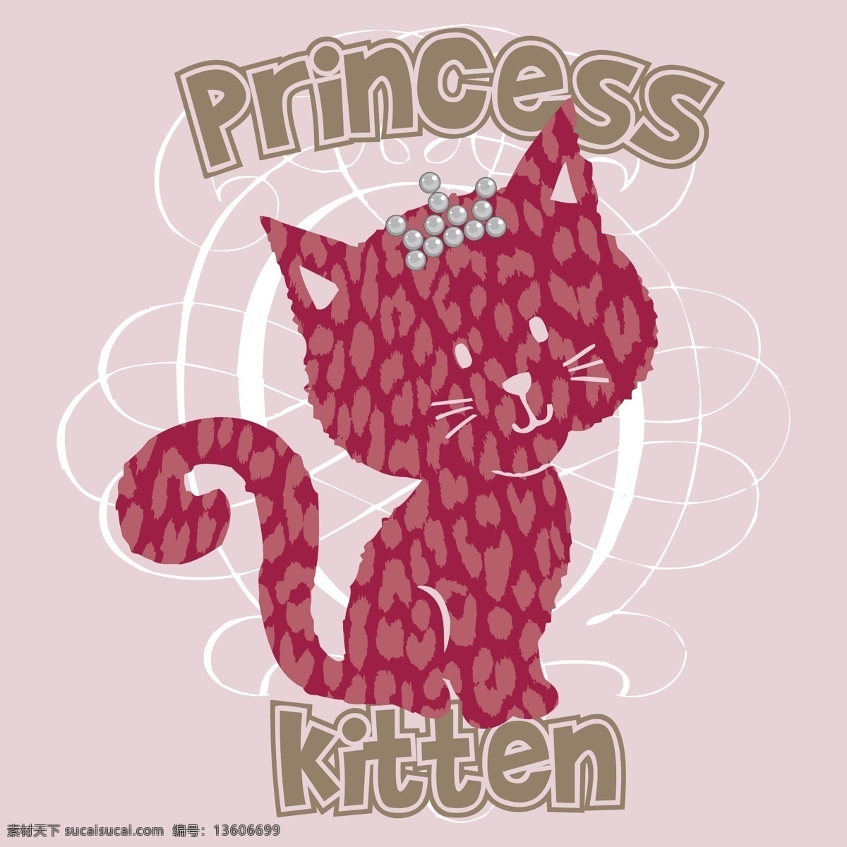 印花 矢量图 服装图案 花纹 卡通动物 可爱卡通 小猫 印花矢量图 面料图库 服装设计 图案花型