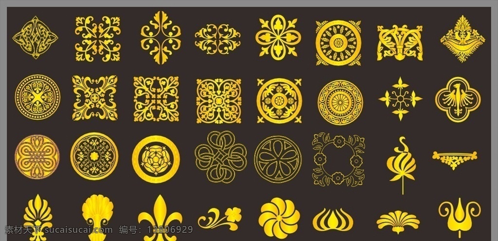 金色花边 角花 花纹 边框 花边 植物花纹 矢量线条 祥云 中式花纹 圆形花纹 简约古典花纹 艺术花边 中国风图案 雕花图案 装饰花纹 图腾 抽象花纹 欧式角花 西方花纹 地毯花纹 服饰花纹 寺庙图案 装饰雕花 铁艺图案 古典边框