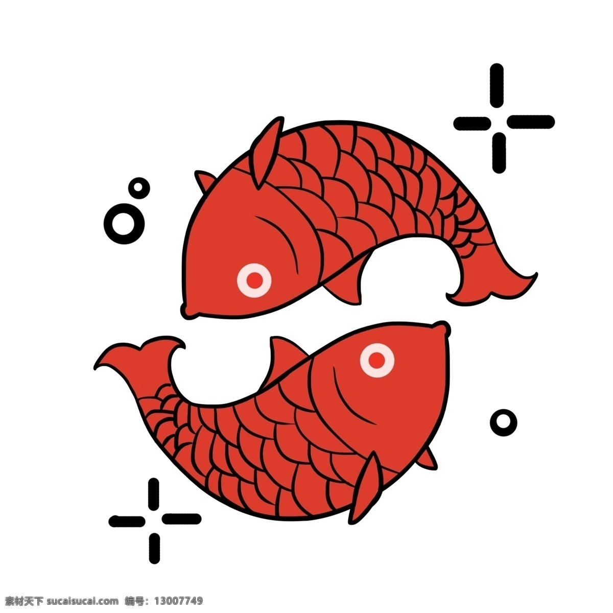 手绘 金鱼 戏水 插画 手绘金鱼 红色金鱼 卡通金鱼 插图 金鱼戏水 戏水插画 鱼 鱼儿插图