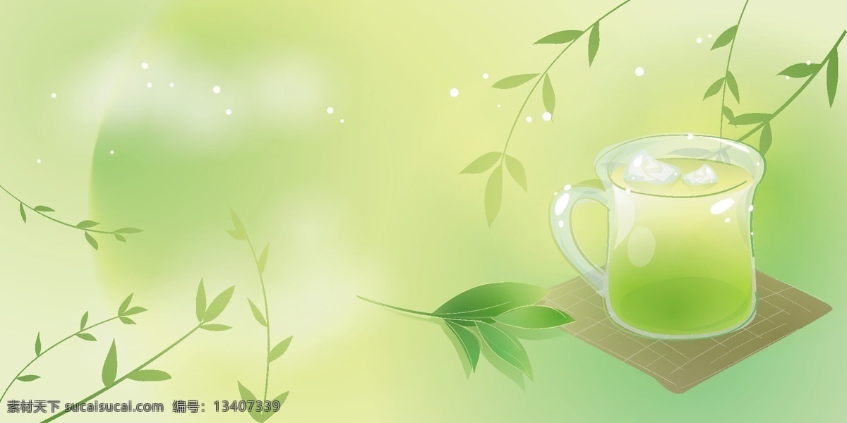 矢量梦幻风景 黄色