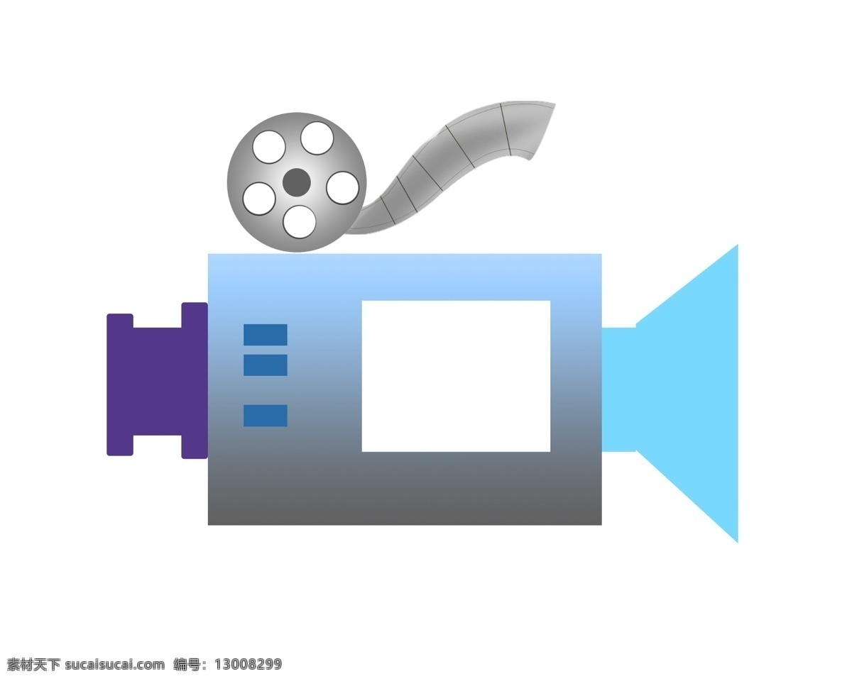 现代 电影机 设备 插图 彩色电影机 现代电影机 灰色交卷机 电影机插图 电影放映机 复古交卷
