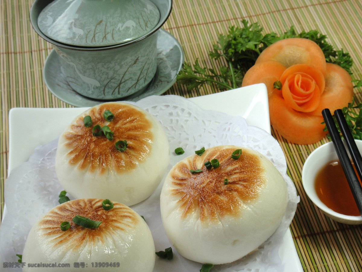生煎包 水煎包 包子 葱香包子 美食 面食 小吃 美食小吃 早茶 早点 美食城 美食广场 传统 美食菜谱 专用 传统美食 餐饮美食