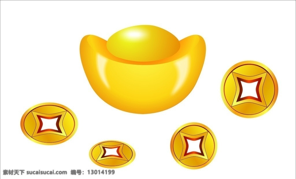 金元宝 金元宝铜钱 铜钱 元宝 钱币 其他设计 矢量 生活用品 生活百科