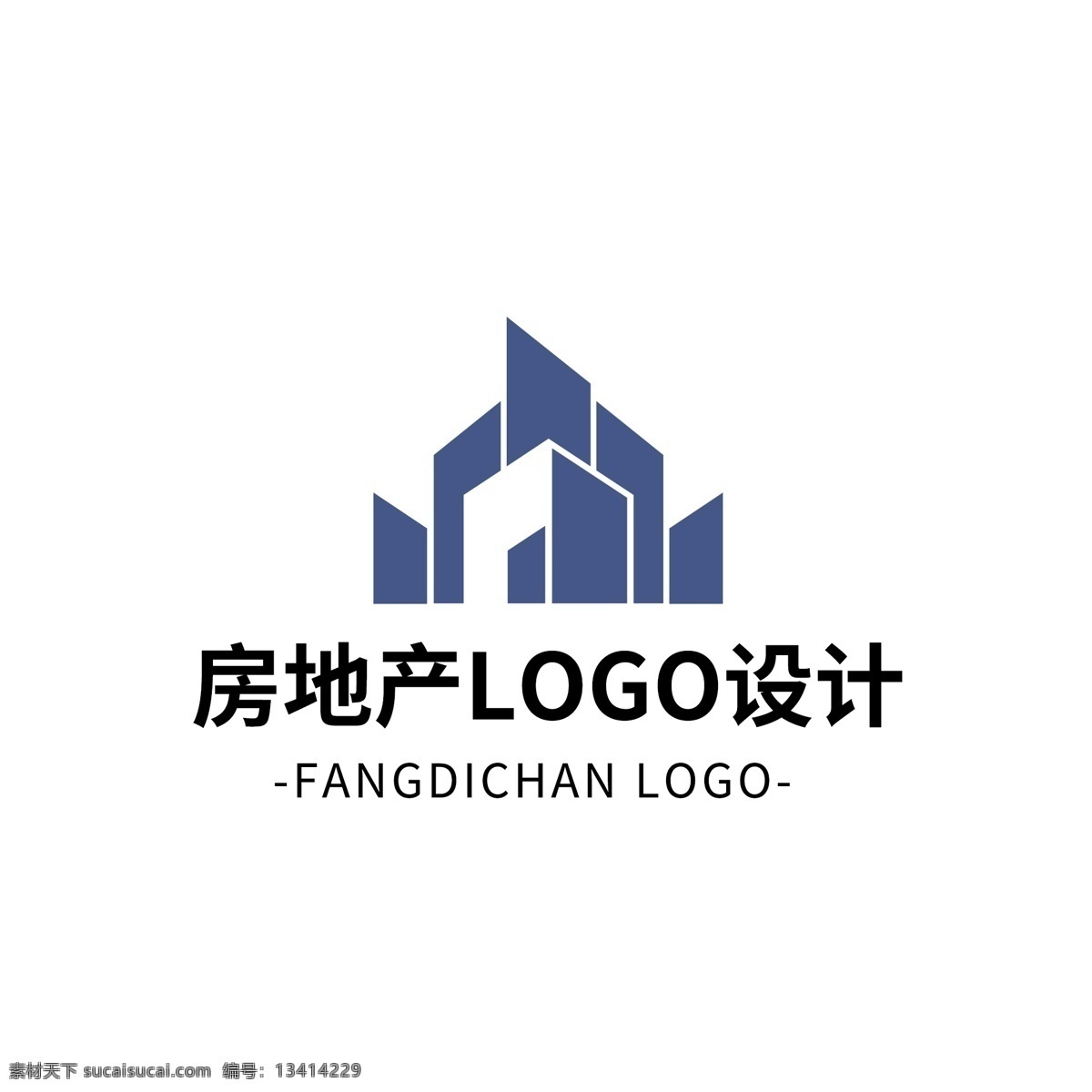 简约 大气 创意 房地产 logo 标志设计