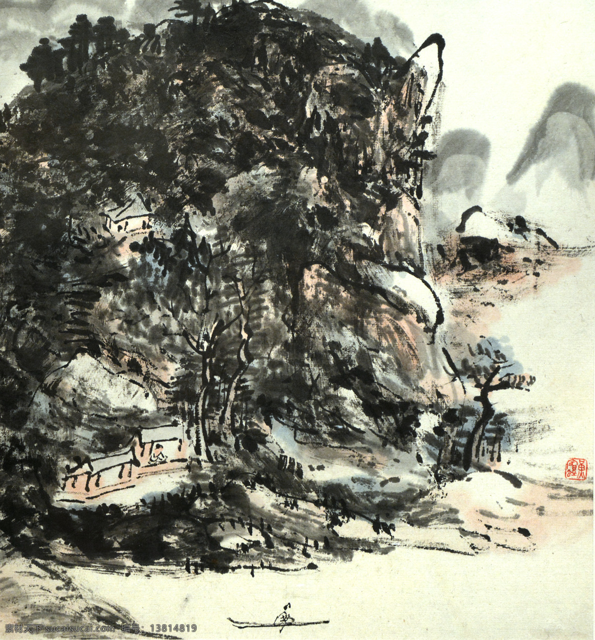 传统 绘画 传统艺术 国画大师 国画书法 水墨画 中国画 传统绘画 家居装饰素材 山水风景画