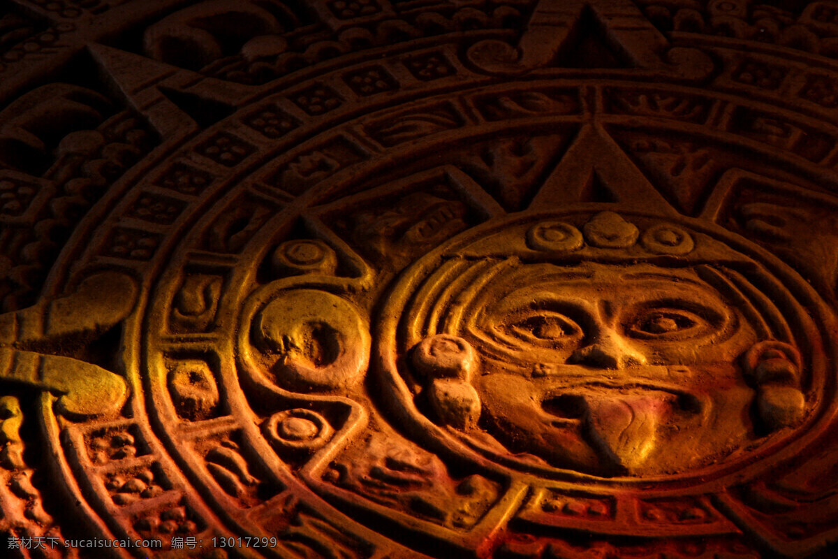 玛雅预言图片 玛雅预言 世界末日 浮雕 玛雅文明 图腾 其他类别 生活百科 黑色