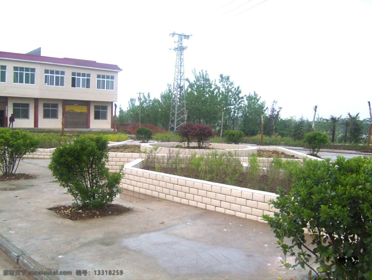 自然风景 风景画 风景图片 建筑 楼房 马路 自然景观 自然 家居装饰素材 山水风景画