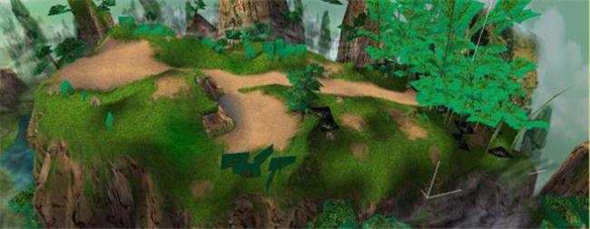 绿色 森林 游戏 模型 森林游戏模块 景观 装饰 森林网游素材 3d模型素材 游戏cg模型
