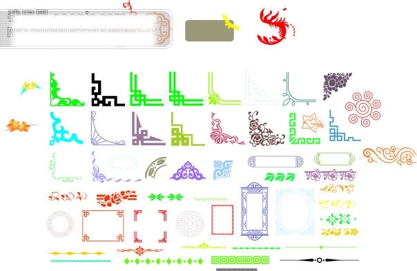 花边 角 花 矢量图 花边角花 矢量 花纹 底纹 边框 花纹花边