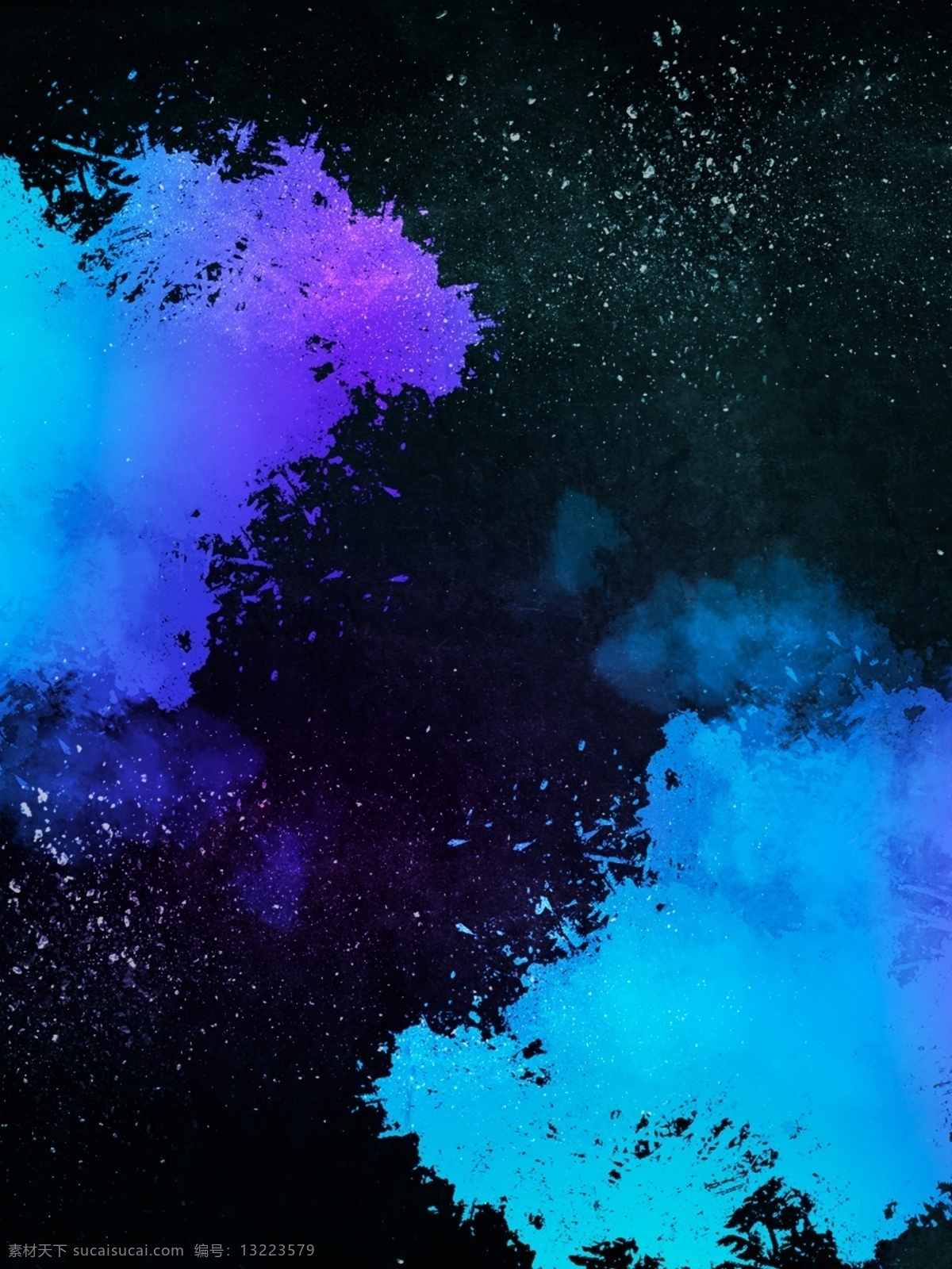 黑色 水彩 喷溅 蓝色 抽象 背景 图 背景图
