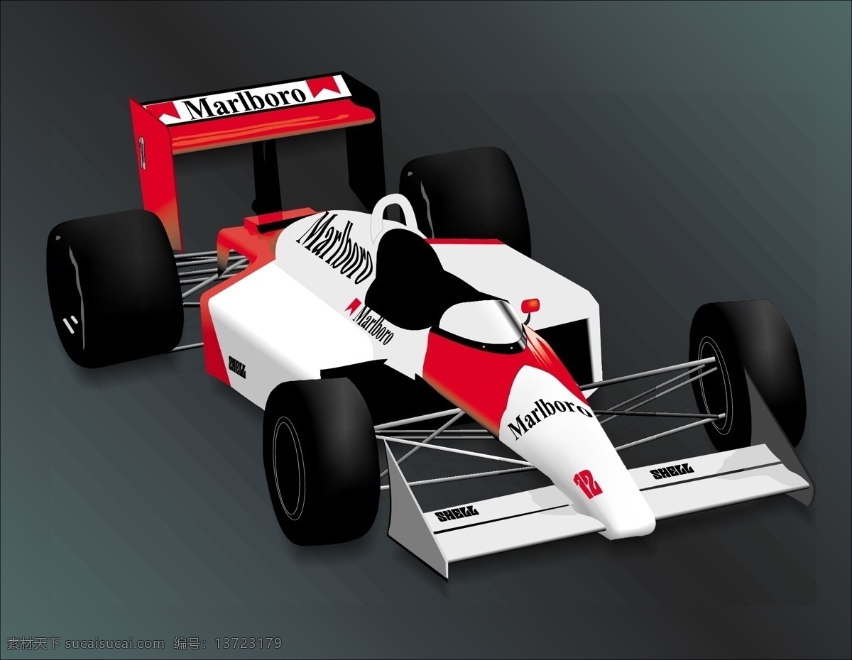 f1 赛车 矢量图 现代科技