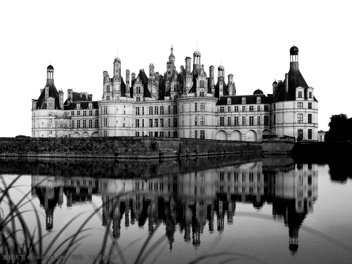宫殿 黑白 建筑 欧式 巴洛克 建筑设计 环境设计