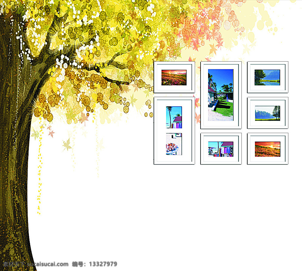 照片墙 大树 墙面画 背景墙 画框 创意照片墙 造型树 社区照片墙 社区妇女之家 妇女之家 照片墙设计 树形 照片形象墙 形象照片墙 员工照片墙 室内广告设计 白色