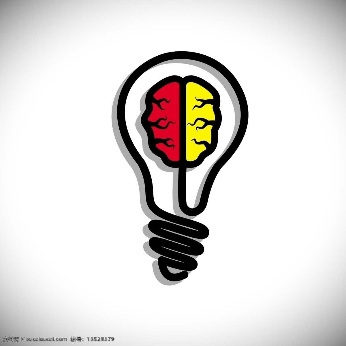 灯泡的大脑 摘要 脑 光 理念 灯泡 创意 思维 创新 创造力 灵感 白色
