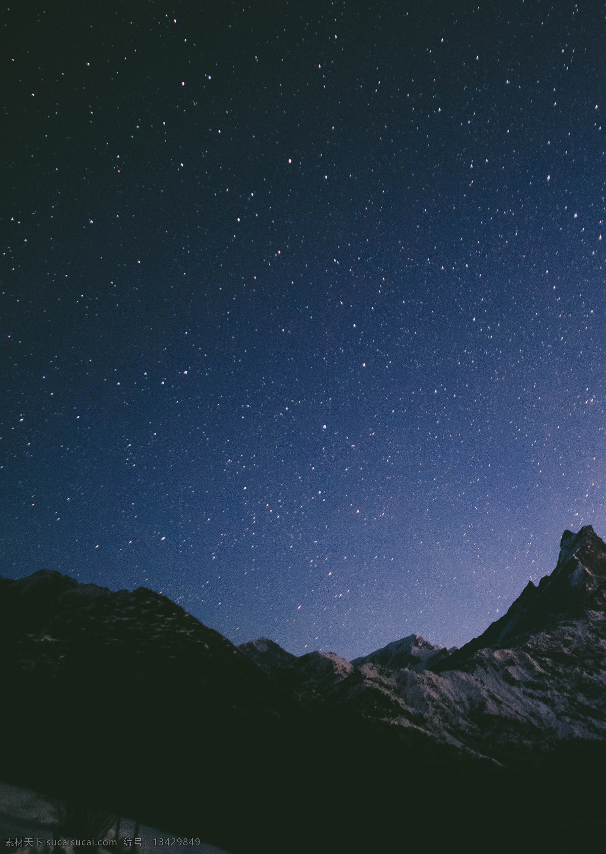 星空 山地 高山 山峰 夜空 黑夜 星星 繁星 星光 夜 夜晚 天空 黑 银河 星河