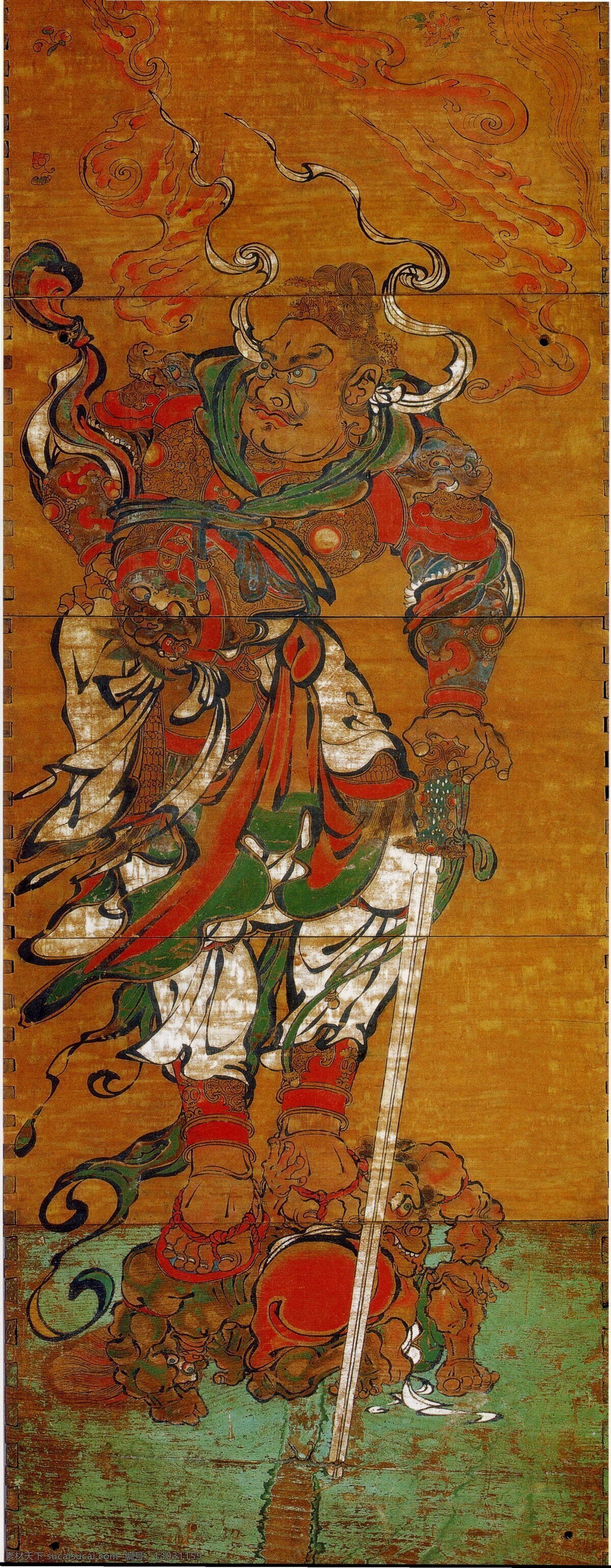 天王 壁画 苏州 文化艺术 宗教信仰 天王像 瑞光塔 云岩寺