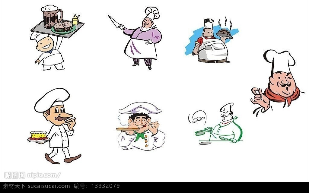厨师卡通矢量 厨师 卡通 厨师矢量 厨师卡通 矢量人物 职业人物 矢量图库