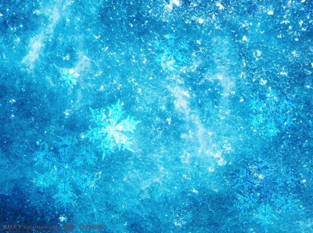 唯美冰雪背景 唯美 冰雪 雪花 背景图 蓝色 分层