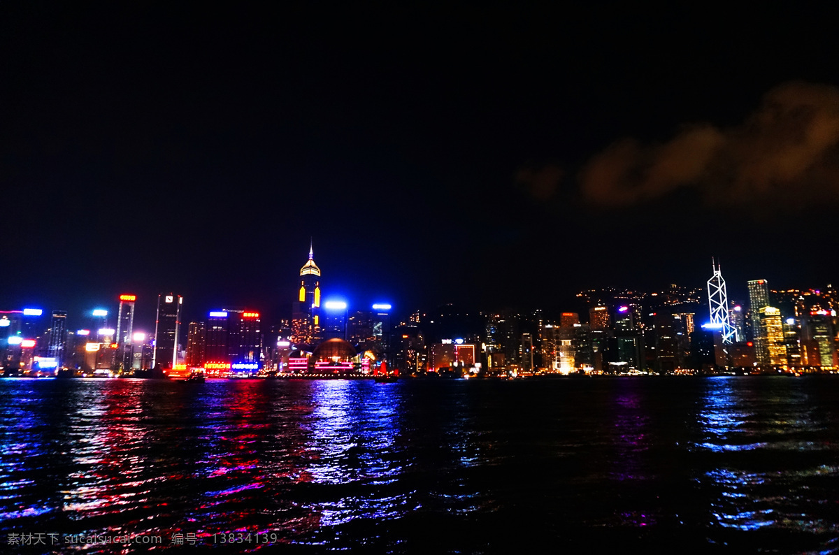 香港 维多利亚港 夜景 灯光 幻彩咏香江 尖沙咀 人文景观 旅游摄影