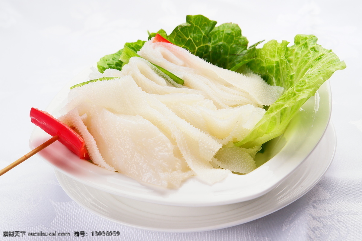白灼牛柏叶 餐饮美食 传统美食 摄影图库