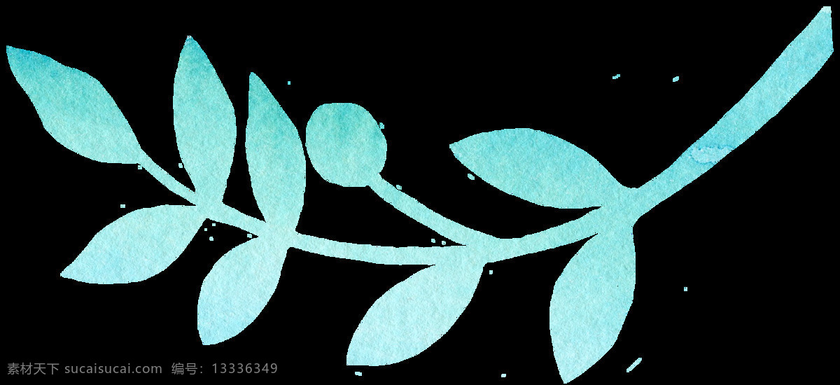 淡 蓝色 精美 枝桠 淡蓝色 简约 红色