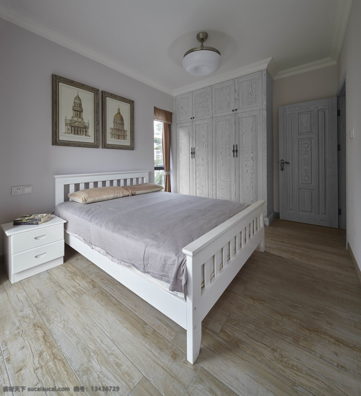 卧室 床 地板 效果图 北欧 软装效果图 室内设计 展示效果 房间设计家装 家具