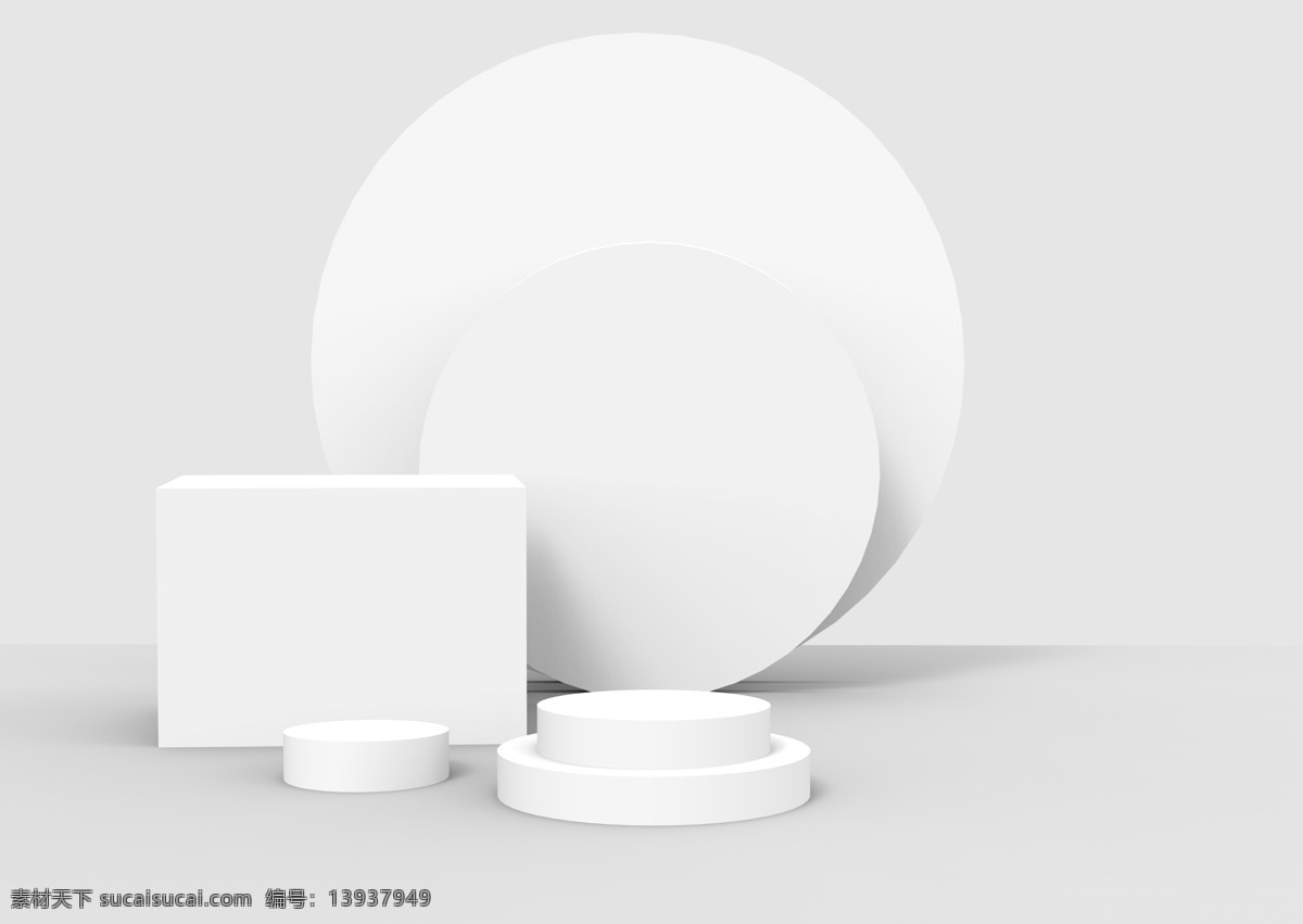 场景模型图片 场景 模型 白色 高端 艺术 3d设计 展示模型