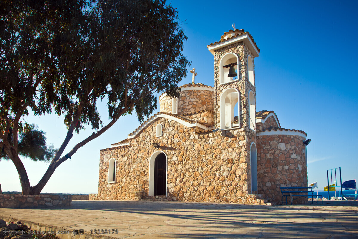 塞浦路斯 教堂 风景 建筑风景 城市风景 城市风光 环境家居