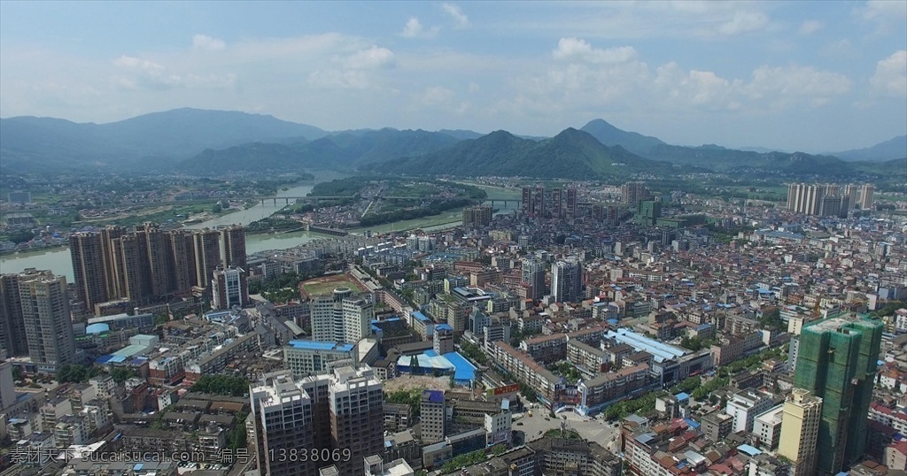 慈利县城图 县城 风景 楼房 楼澧 河 高楼 自然景观 建筑景观