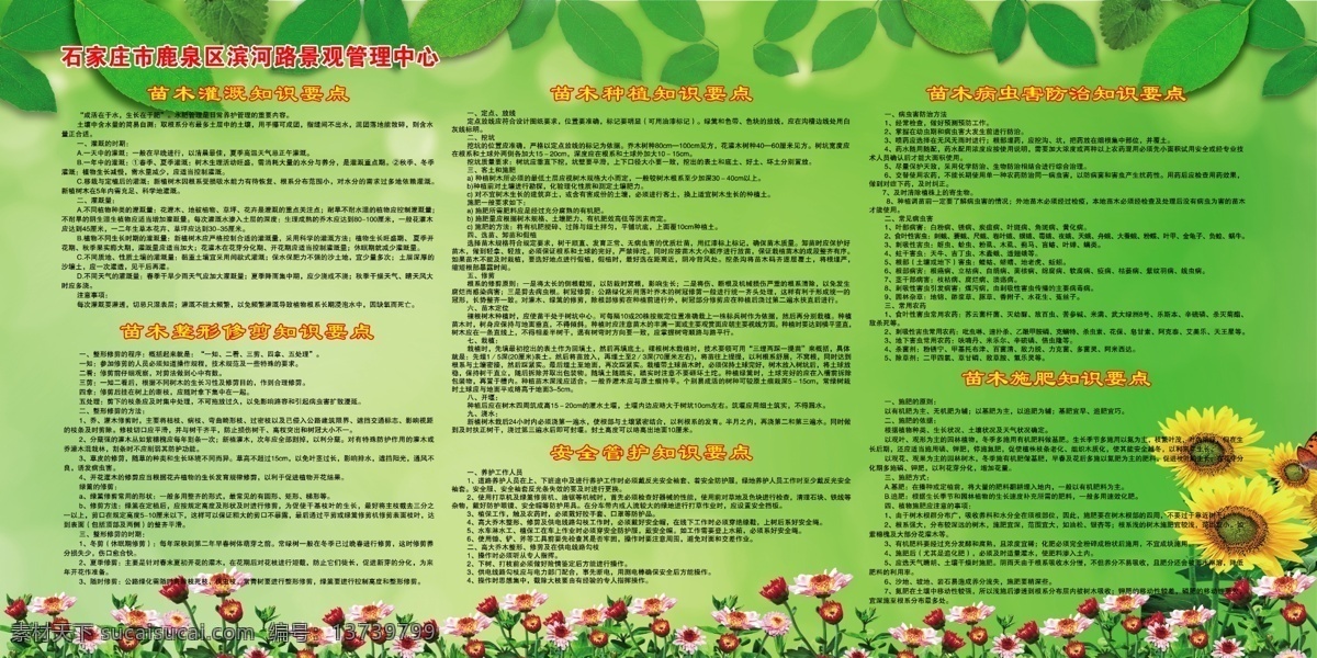 制度牌 公司制度 绿色展板 绿色制度 园林 园林制度 园林展板 向日葵展板 花 机关制度 单位制度 单位展板 展板模板