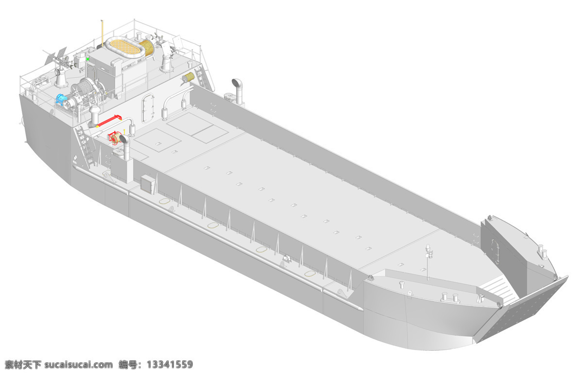 坦克 登陆艇 标记 工艺 着陆 二战期间 美国海军 3d模型素材 其他3d模型