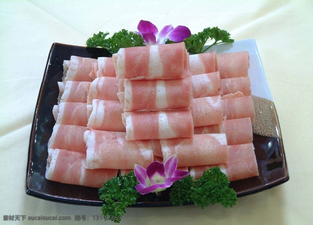鹅 肉 卷 瓷盘 美食 装饰品 鹅肉卷 风景 生活 旅游餐饮