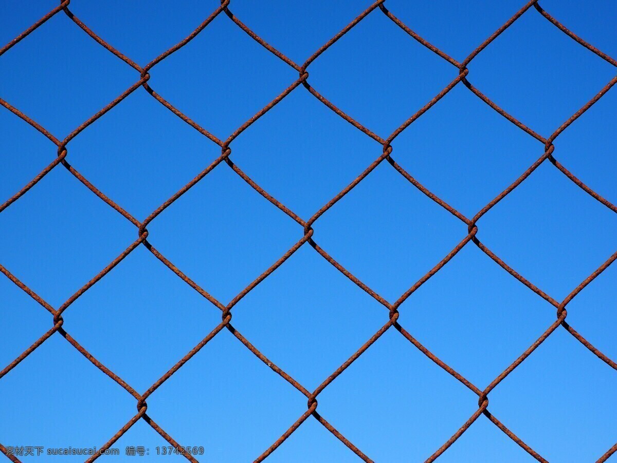 金属丝网 护栏网 篱笆 对角线护栏网 生锈 金属 网 烧烤网 蓝色