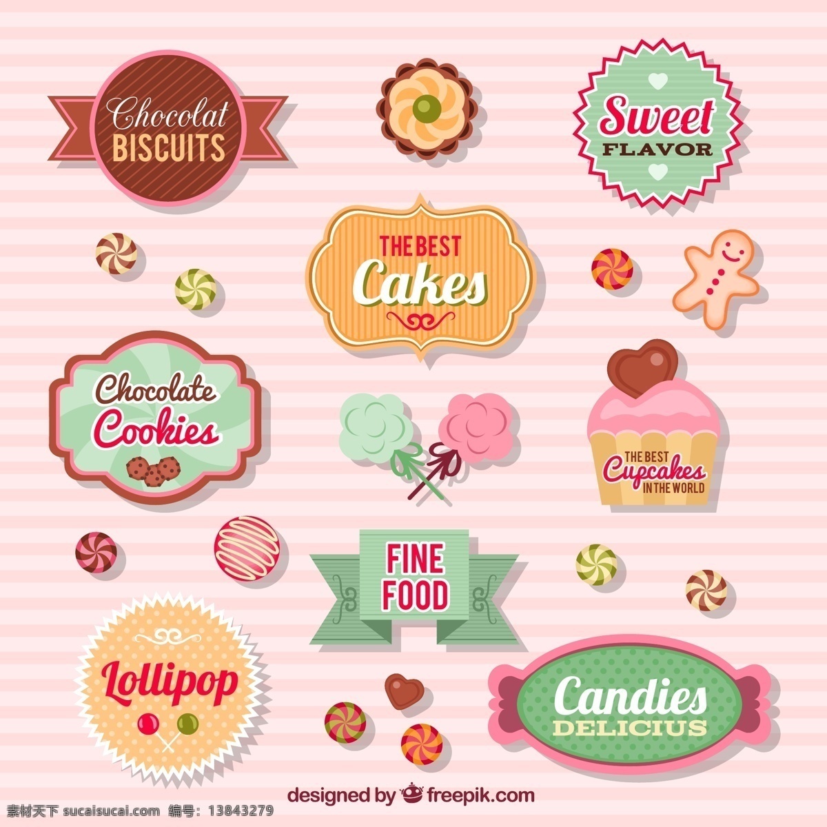 款 创意 甜品 标签 矢量图 棉花糖 饼干 卡通 糖果 甜美 边框 棒棒糖 蛋糕 巧克力 蛋挞 食物 生活百科 餐饮美食 白色