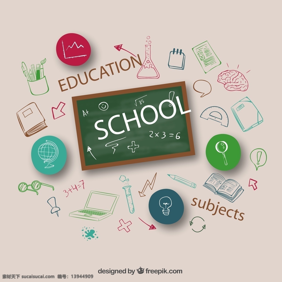 学习卡通 卡通学习图标 手绘卡通图标 学习教育 学校素材 灰色