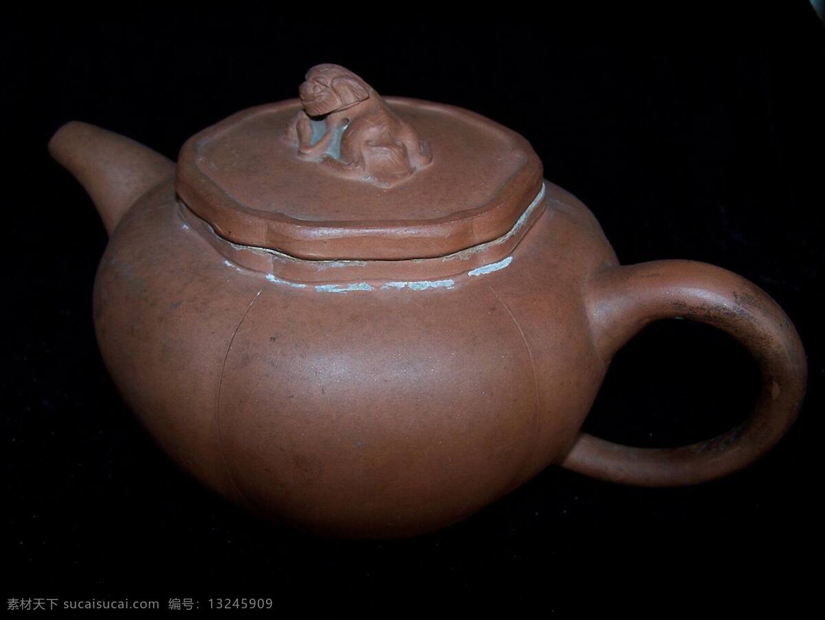餐具厨具 餐饮美食 茶壶 茶具 厨房用品 紫砂壶 小狮头 宜兴陶土 烧制而成 南瓜形壶身 古董级 茶房用品 厨房用品之一 厨具餐具 装饰素材 室内设计
