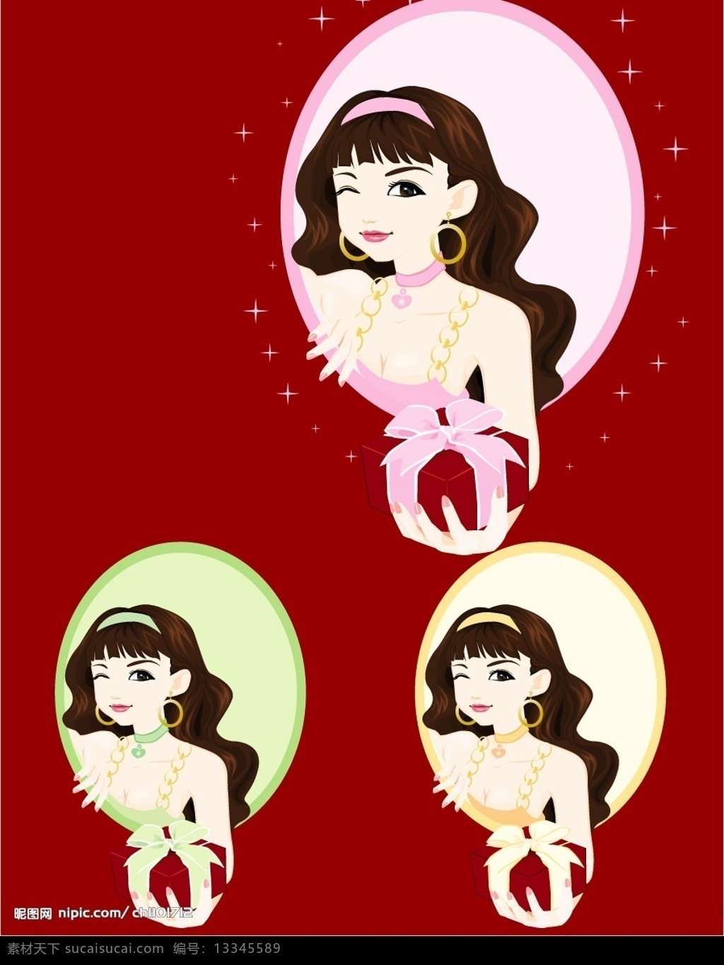 俏皮女孩 女孩 美女 挤眼 挤眉弄眼 矢量人物 职业人物 矢量图库