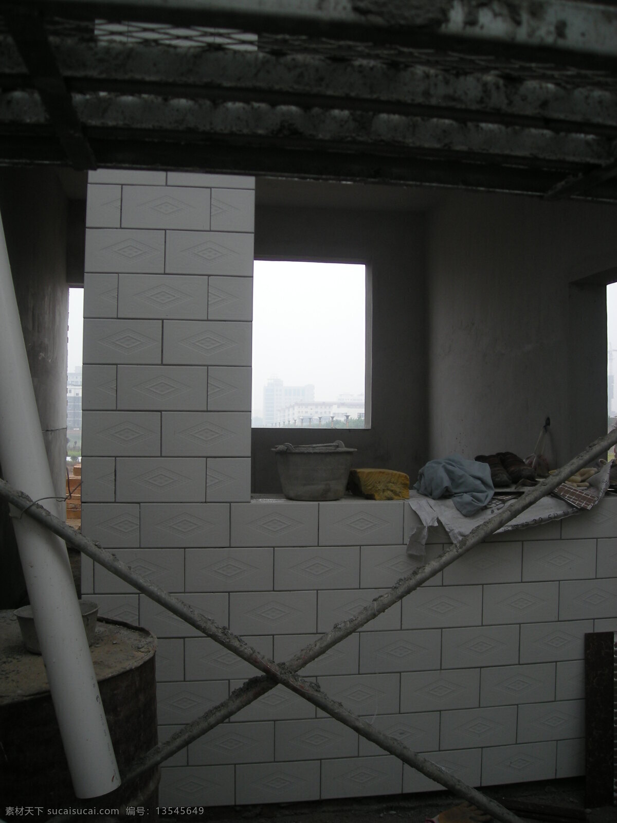 房屋 施工 窗户 瓷砖 房 建筑 建筑园林 墙 房屋施工 毛胚房 水泥 水泥房 室内摄影 装饰素材 室内装饰用图